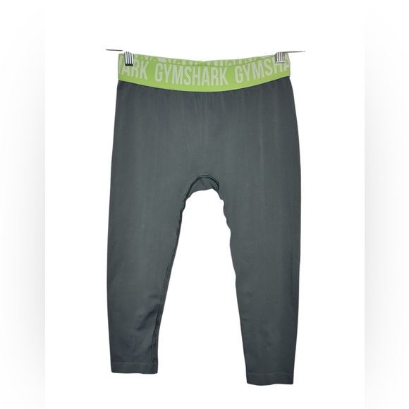 Gymshark Seamless Cropped Leggings Grey - Picture 2 of 7